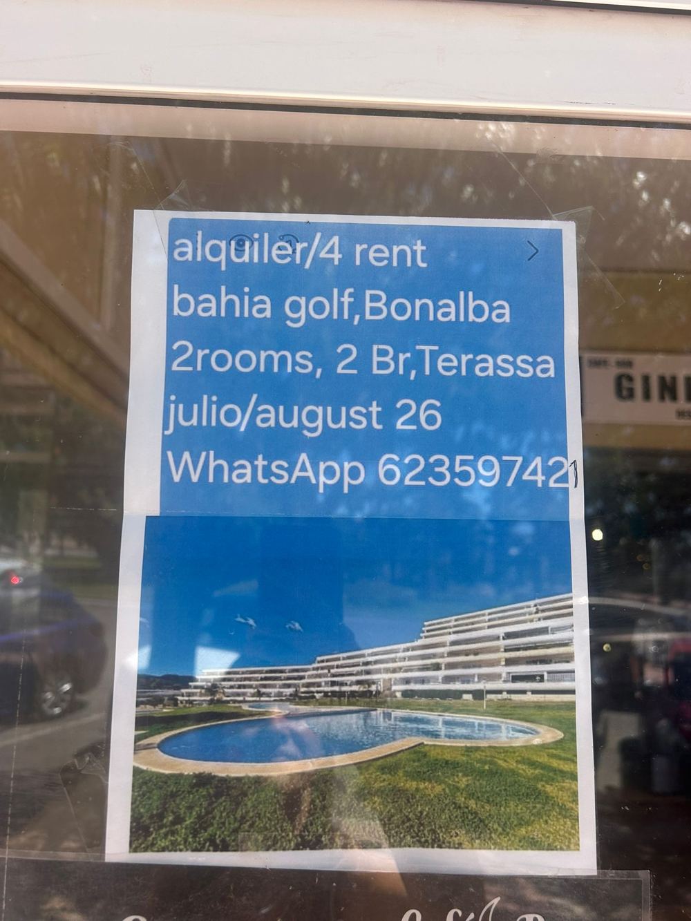 Bahia Golf Bonalba rental flyer
