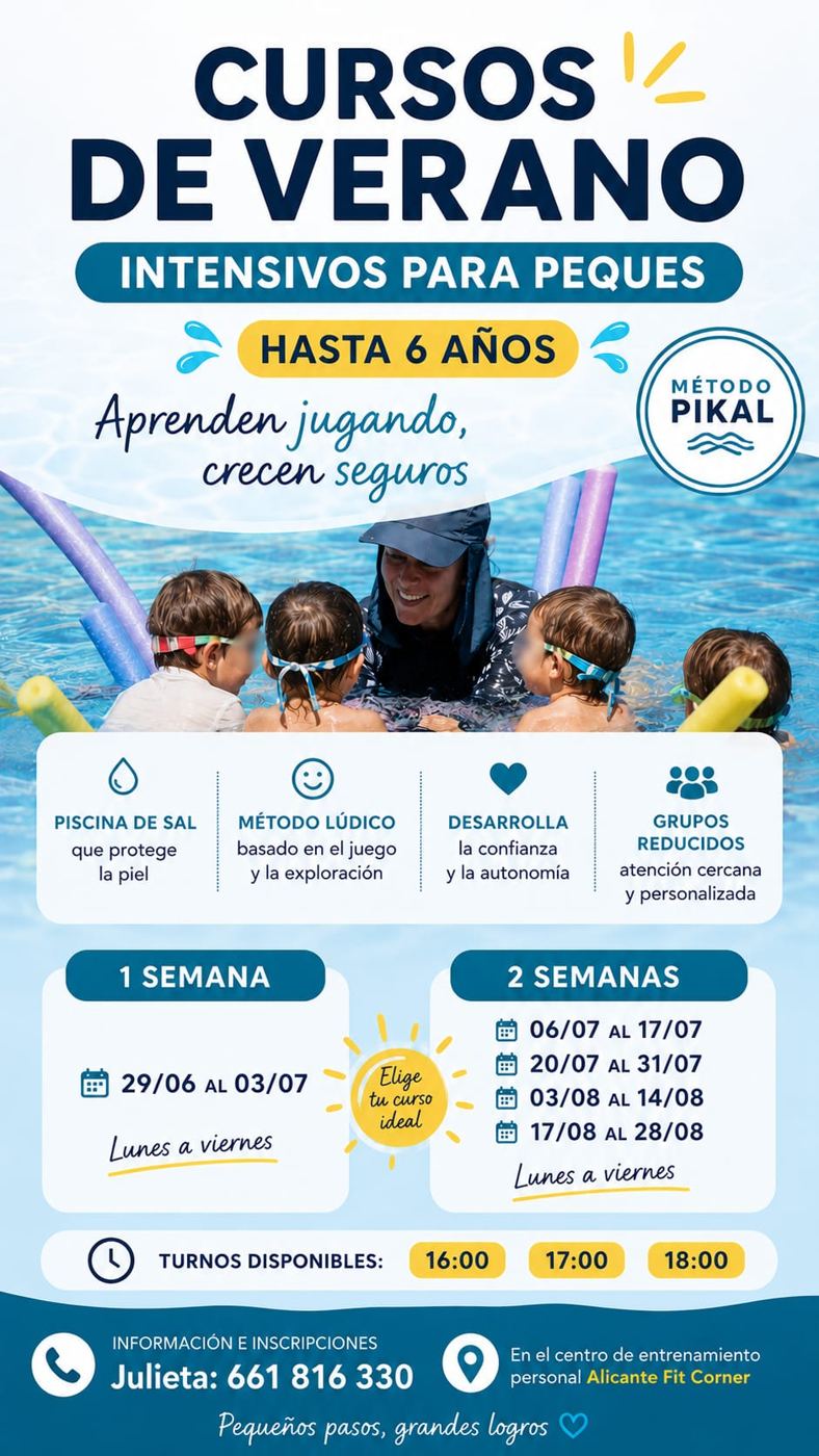 Summer swim course flyer