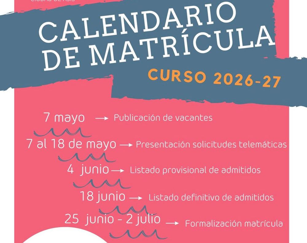 School enrolment calendar 2026-27