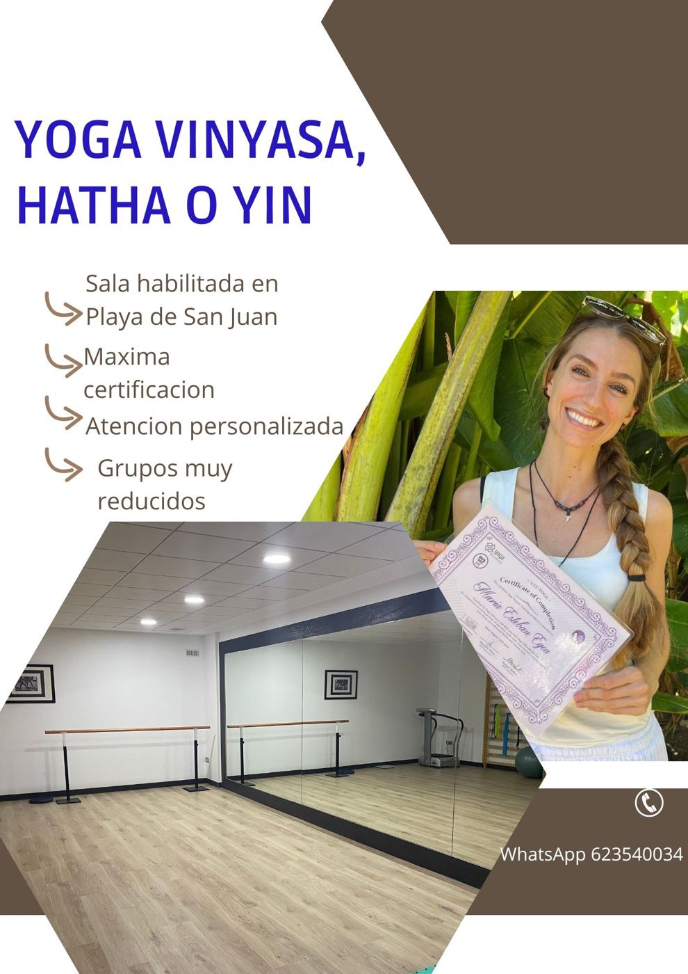 Yoga classes flyer